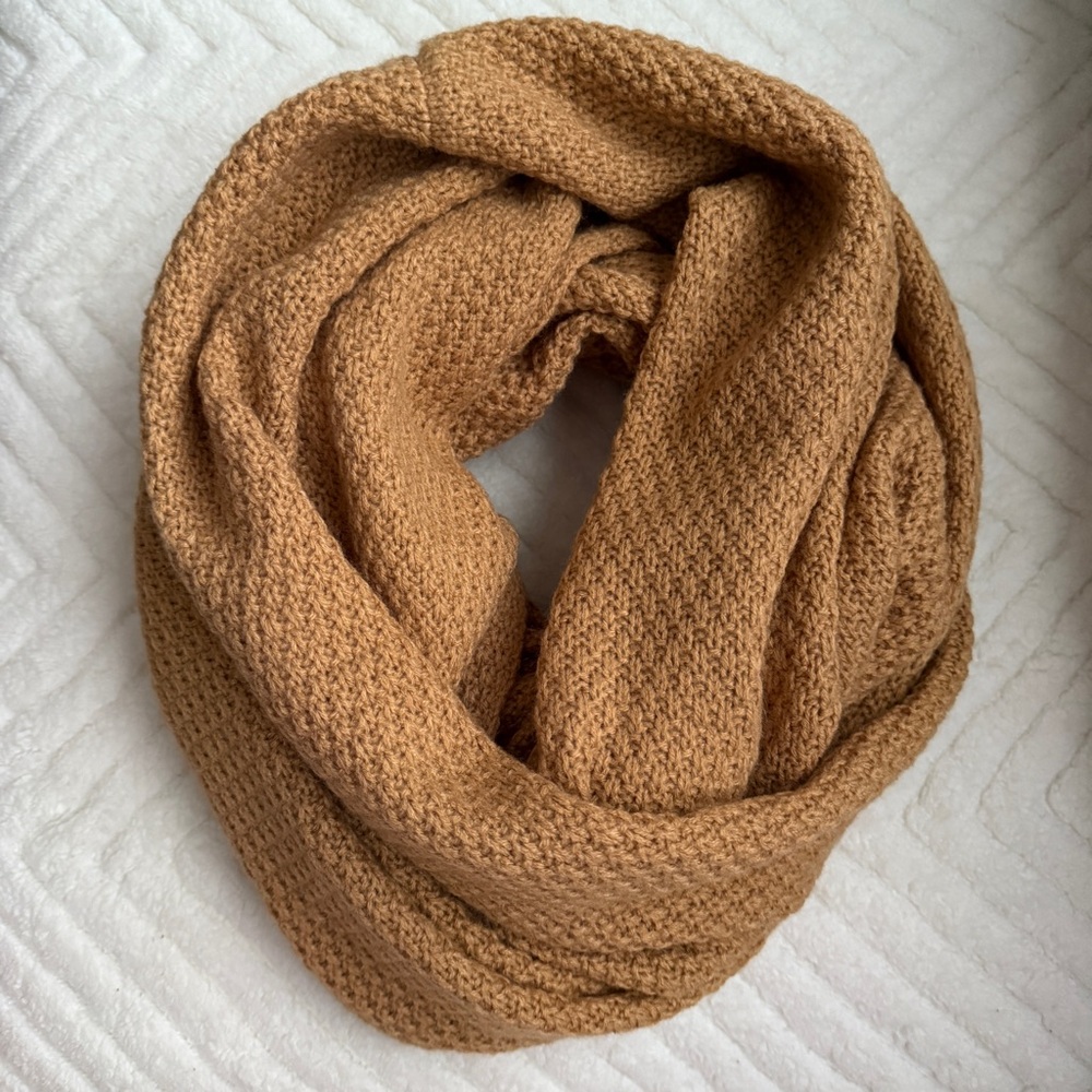 H&M Tan Textured Knit Scarf Autumn